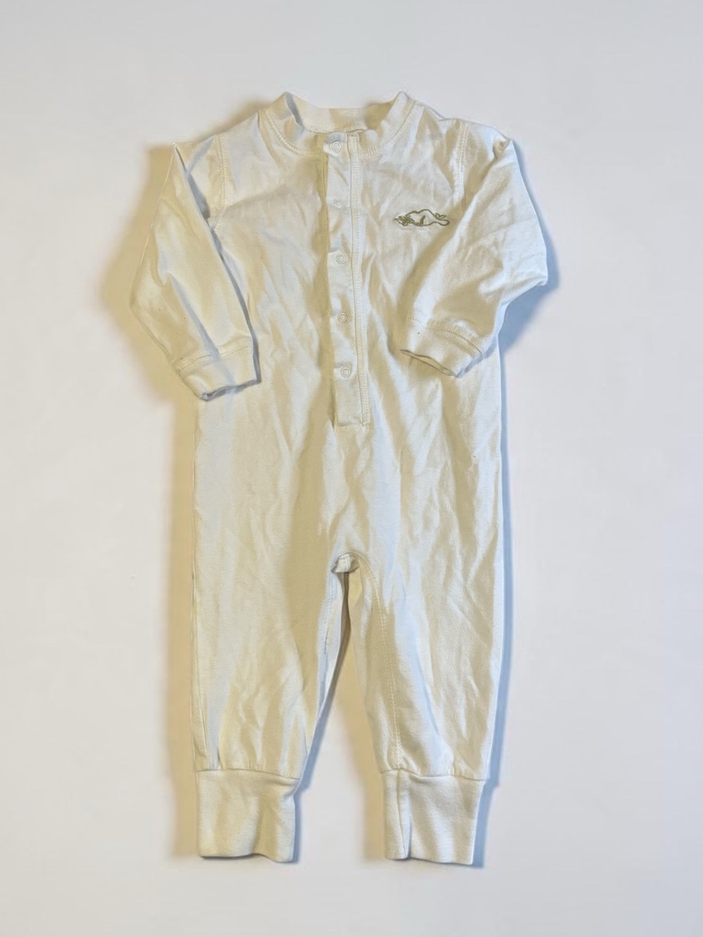 5 for $25 👶 Roots Cream Long-Sleeve Baby One-Piece Romper 12-18 months